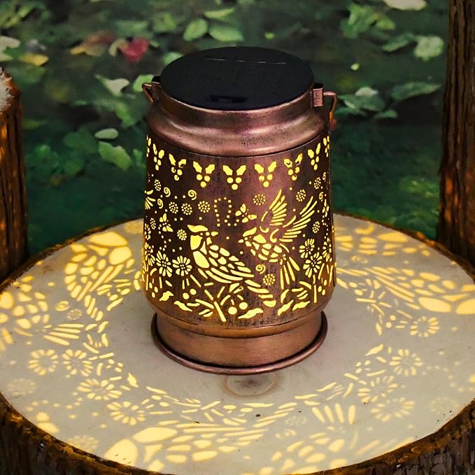 Cardinal Lover Gifts for Mom/Grandma/Women/Sister Cardinal Solar Light Gifts Mother Day Gift Solar Lanterns Outdoor Waterproof Cardinal Lights Led Mason Jar Hanging Lamps Decor for Garden Yard Patio