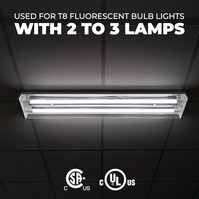 OHLECTRIC (10 Pack) Replacement for ICN-3P32-SC 1,2 & 3 Lamp - T8 Fluorescent Electronic Ballast - 120-277V - Instant Start - Standard Ballasts