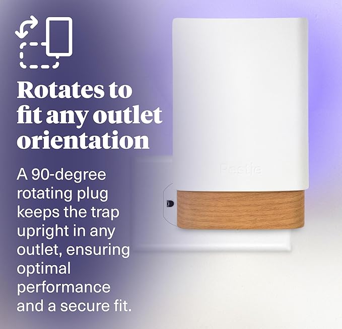 Pestie Flying Insect Trap, NanoPulse Tech Attracts & Kills Flies, Fruit Flies & Gnats, 24/7 Fly Trap with UV Light, Modern, Mess-Free Design, Easy Cartridge Swap (1 Device & 2 Cartridges)