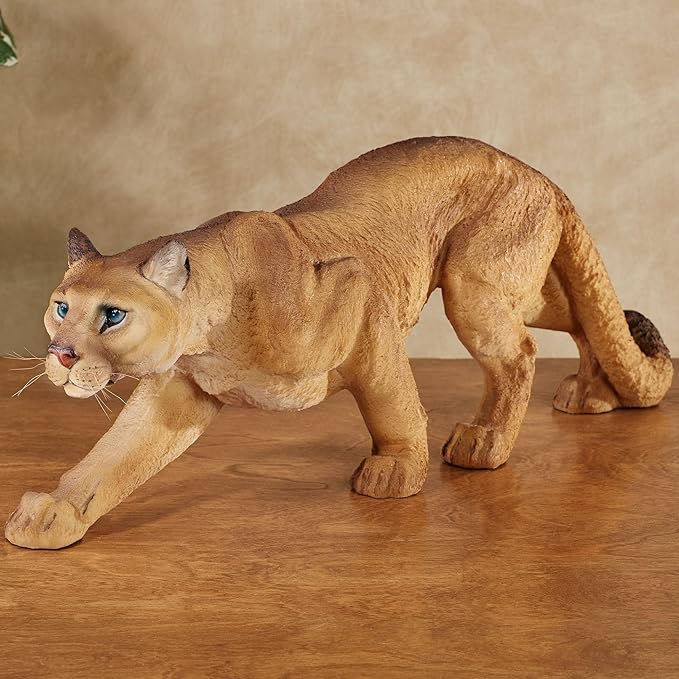 Touch of Class Mountain Lion Table Sculpture Autumn Gold