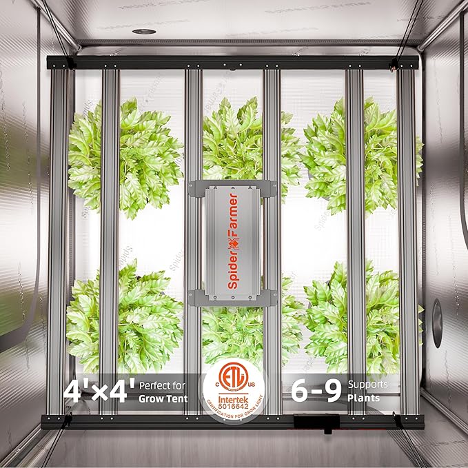 Spider Farmer G5000 Cost-Effective LED Grow Lights 480W, 4X4ft Grow Tent Light, Full Spectrum Dimmable Bar Style Led Growing Lamp for Indoor Plants, 2025 Upgraded App Remote Control