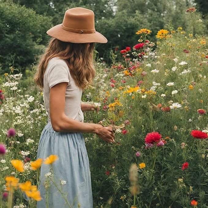 Created By Nature Montana Wildflower Seed Mix, 14 Flower Varieties, 53,000 Seeds