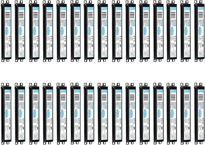 ICN4P32N, 120-277V, 50-60Hz Input Frequency, Solid Wire Type, Instant Start Centium Electronic Fluorescent Ballast for 4 F32T8 Lamp Type, Indoor/Outdoor Use with Automatic Restart Ballast Box, 30 Pack