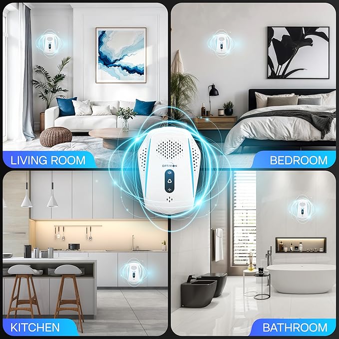 Ultrasonic Pest & Mouse Repeller, 2025 Upgraded Plug-in 6 Pack - Indoor Spider & Roach Repellent, Dust Mite Removal Plug - Indoor Pest Control for Home,Kitchen,Garage,Bedroom,Warehouse,Basement,Attic