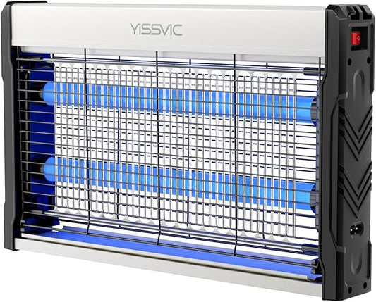 YISSVIC LED Bug Zapper Indoor, 4000V Electric Bug Zapper, Powerful Mosquito Zapper,LED Fly Zapper Indoor, Mosquito Killer with 6.6ft Power Cord for Home Office Restaurant