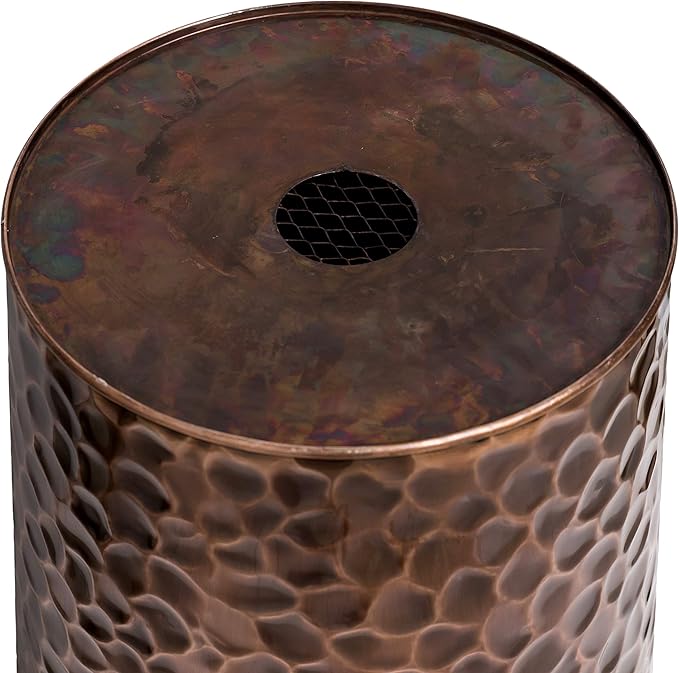 H Potter Large Tall Planter Pot Outdoor Indoor Copper Flower Decorative Weather Resistant Garden Deck Patio GAR568