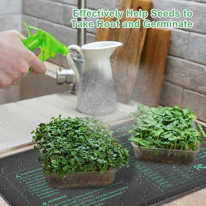 Bestio Seedling Heat Mat 10 x 20.75 in Waterproof Heat Mats for Seed Starting Seed Heating Mat for Seedling Germination,Hydroponic Plant