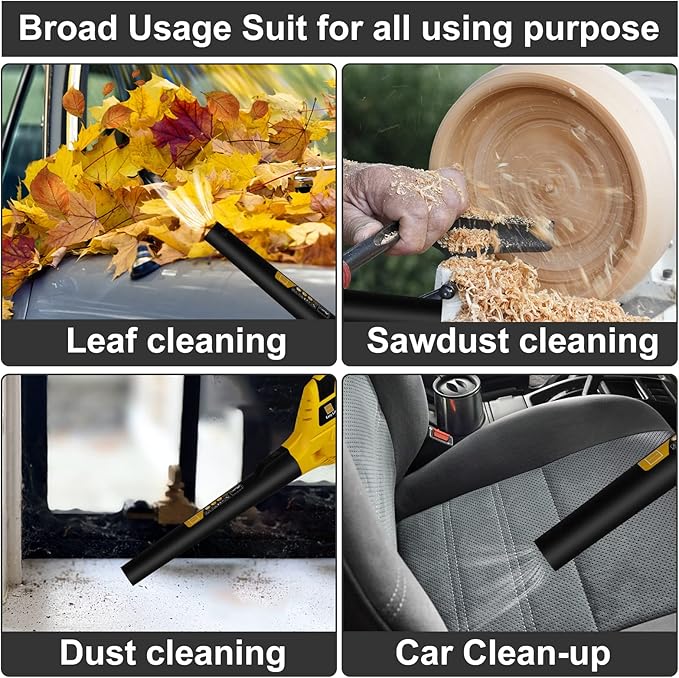 21V Leaf Blower Cordless | Handheld Electric Lightweight Blower with 2.0Ah Rechargeable Battery & Fast Charger | Adjustable Speeds, Portable Design for Lawn, Patio, Yard, Sidewalk Cleaning