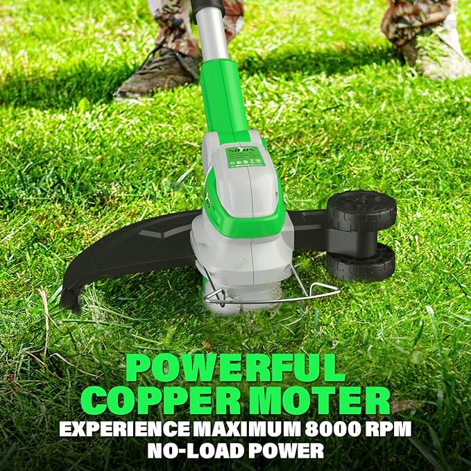 SOYUS Cordless13 Inch 20V Lawn Mowers & 20V 12 Inch String Trimmer