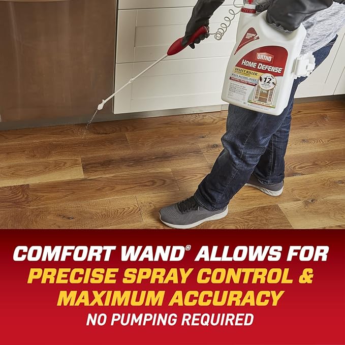 Ortho Home Defense Insect Killer for Indoor & Perimeter2 and Refill Bundle: Long Lasting Bug Barrier, Kills Ants, Roaches, Spiders, 1 gal.