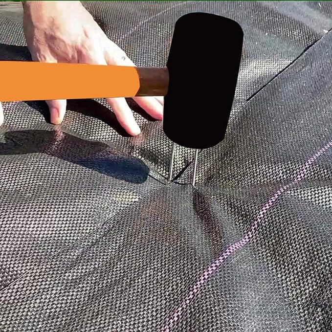 Ashman 150 Pack Galvanized Garden Stakes Landscape Staples and Fence Stake Sod Staples - Heavy Duty & Anti Rust Zinc Coated.