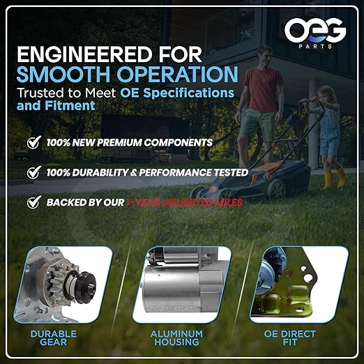OEG Parts New 120V Electric Starter Compatible with Tecumseh Engine Snow Blowers HM HMSK LK OH OHSK 72403600 33329, 33329A, 33329B, 33329C, 33329D, 33329E, 33329F, 37000, STC0016, 41022030