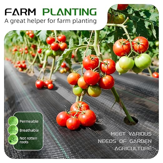 Land Guard 4ft x 300ft Weed Barrier Fabric Heavy Dusty, Ground Cover, Weed Mat, Woven Landscape Fabric for Garden, Lawn and Outdoor Project