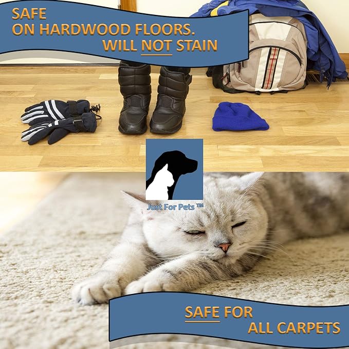 JUST FOR PETS Snow & Ice Melter Safe for Pets & Paws Contains No Toxic Chlorides or Painful to The Paw Rock Salt, Safe for Dogs & Cats. Fast Acting and Works On Contact 15 lb Pail