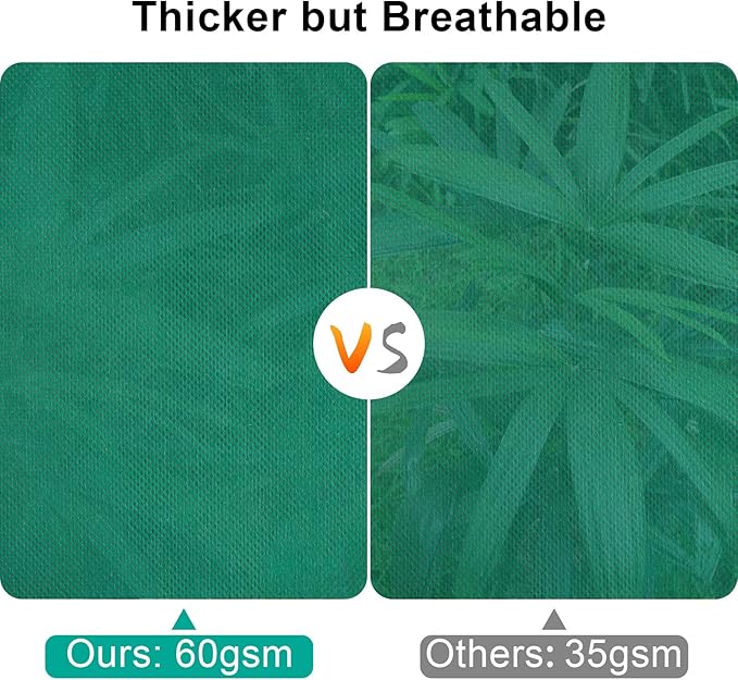 Insoma Extra Large Plant Cover Freeze Protection 86.6" W X 97.5" H, Outdoor Plants Frost Protection Covers with Zipper & Drawstring, Frost Blankets for Tree, Shrub Potted Plants Cover in Winter