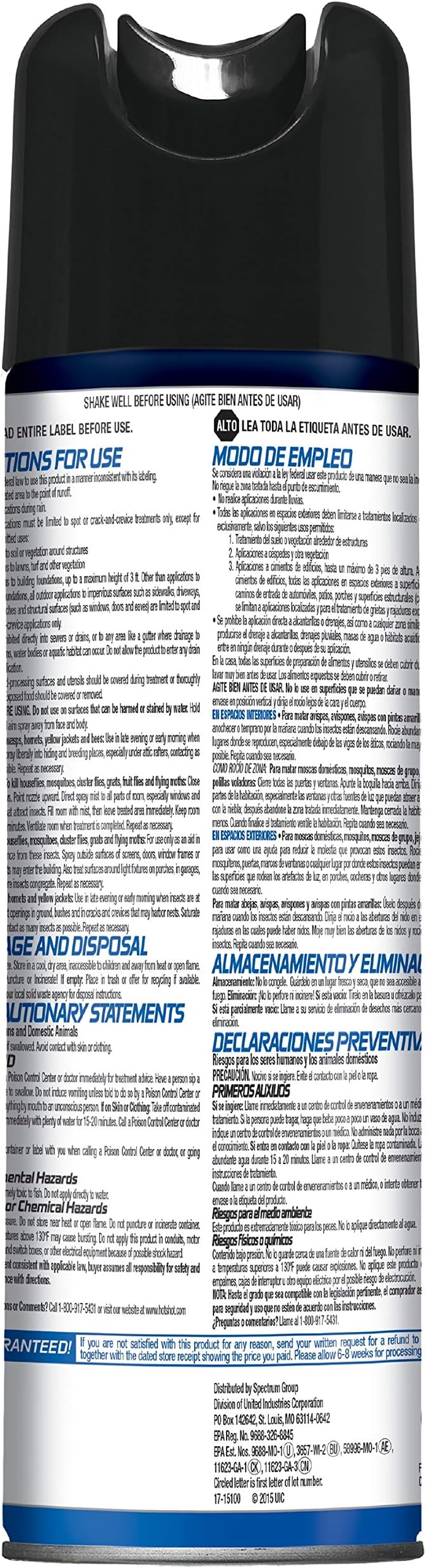 Hot Shot Flying Insect Killer 15 Ounces, Aerosol, Clean Fresh Scent (Pack of 6)