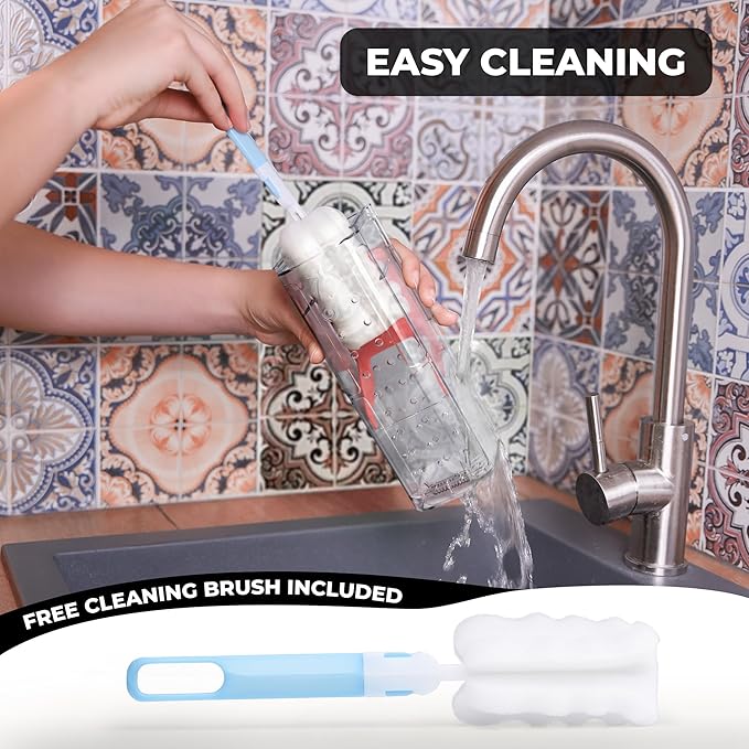 Humane Mouse Trap Pack of 4 - No Kill - Live Mouse Traps Indoor for Home Use - Reusable Rodent Traps for House Indoor, Safe & Effective Rat Trap Outdoor - Humane Mice Control with Cleaning Brush