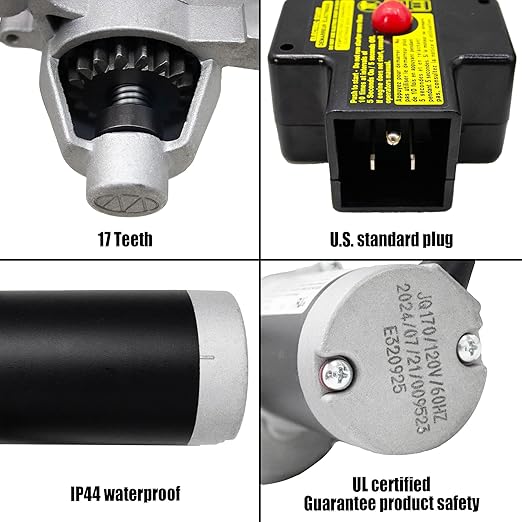 fullas JQ170 Electric Starter Motor Fit for Troy-Bilt MTD Cub-Cadet Craftsman 951-10645A, 751-10645A, LCT Ariens 208cc 254cc Engine for Husqvarna Ariens Snowblower Starter