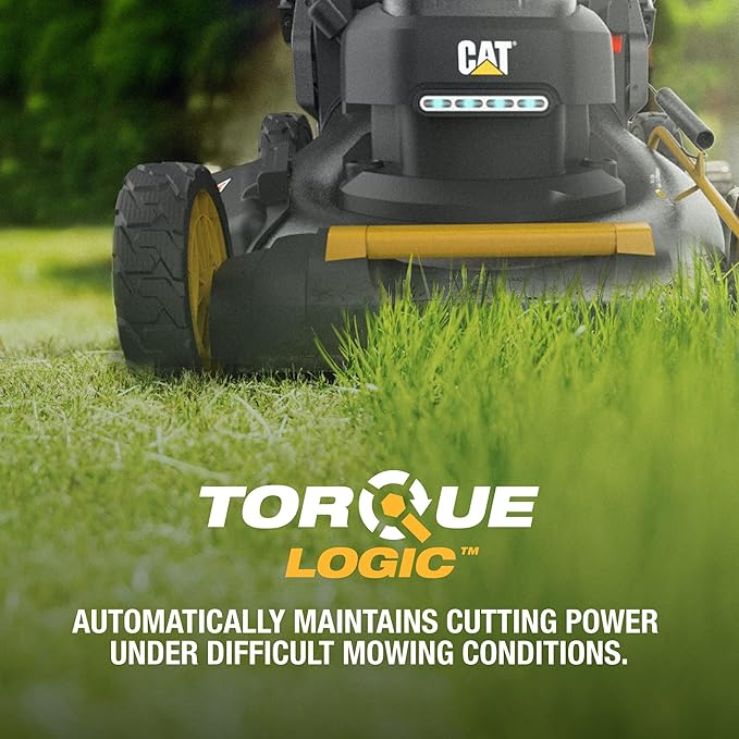 Cat DG670 60V 21" Cordless 3-In-1 Cutting Modes, Brushless Push Lawn Mower with TorqLogic - Battery & Charger Included