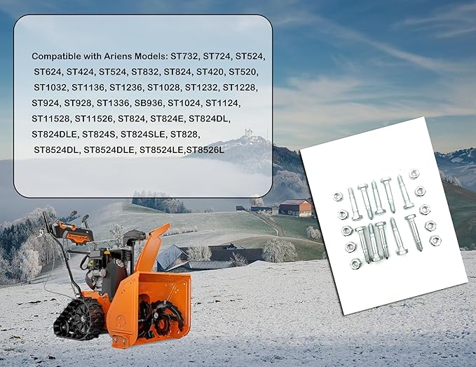 for 53200500 Snow Blower Shear Bolt 10 Pack Replaces 510016