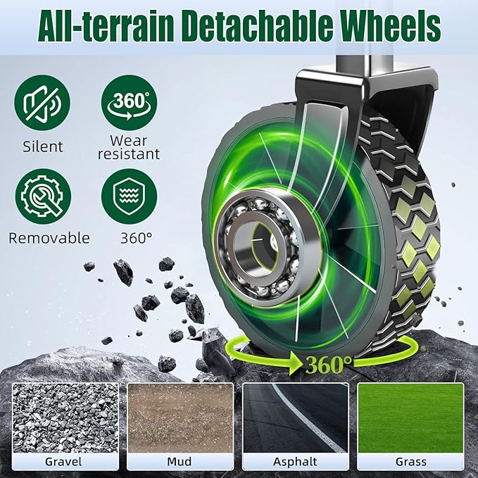 Collapsible Wagon Cart Foldable 360lbs Capacity, Lightweight Portable Beach Wagon, Shopping Carts with Wheels for Grocery, Camping, Shopping, Beach, Fishing, Garden Cart