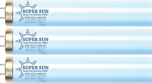Super Sun Deep Tan Xtreme 9000 F71T12 100W Bipin Twisted Tanning Lamps - Hot! (6)