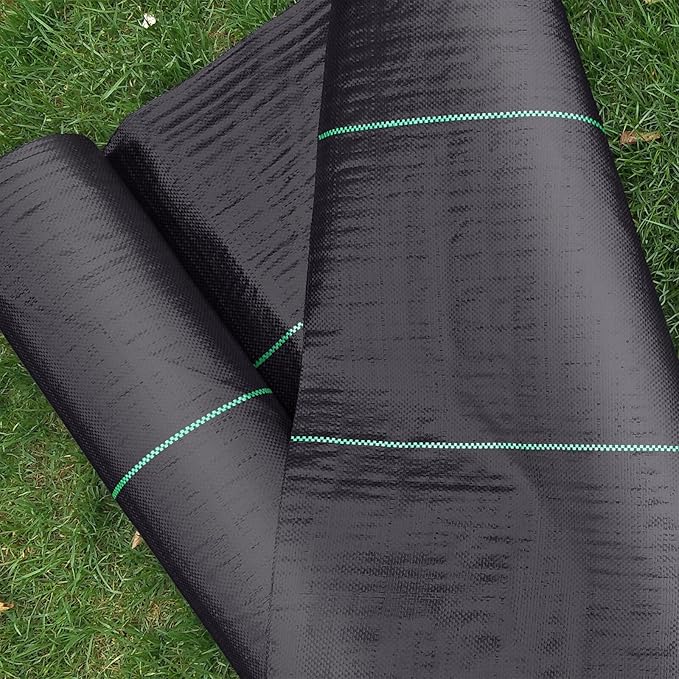 6ft x 100ft Landscape Fabric Durable Weed Barrier Mats Prevent Weeds, Easy Install Weed Blocker, Premium Weed Barrier Fabric