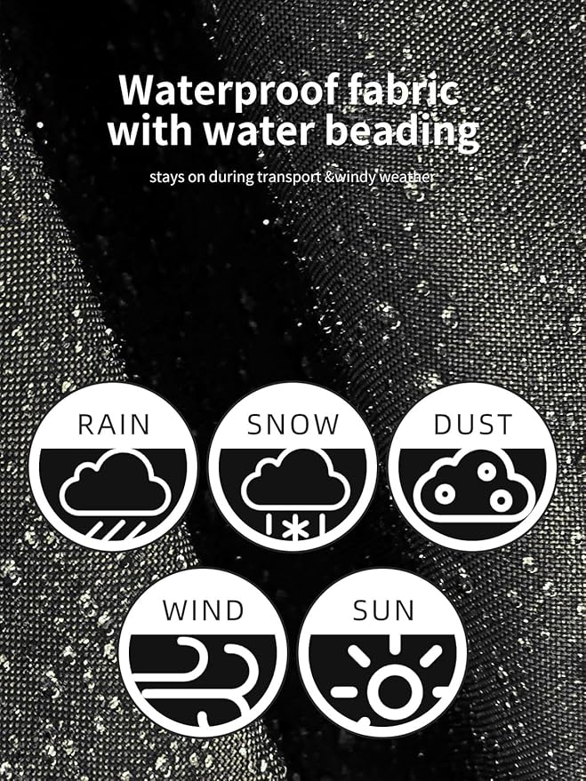 HAIGE Snow Blower Cover, Heavy-Duty 600D Waterproof Outdoor Snow Thrower Protection for 1-Stage/2-Stage Machines