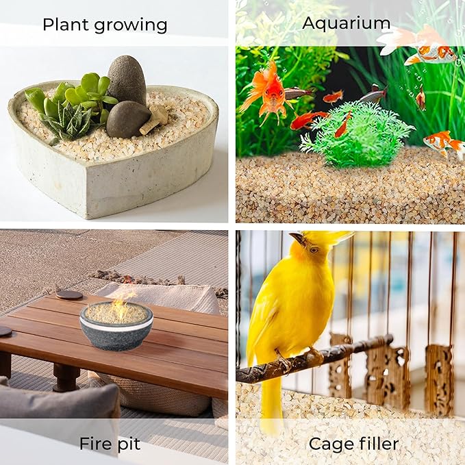 Granule Silica Sand - 10LB- Gravel for Plants - Horticultural Sand - Small Sharp rocks for Plants Bonsai Cactus & Garden Sand Grit - Terrarium and Plant Sand Soil Gardening Landscape Succulent Stones