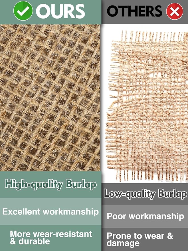 ANPHSIN 40ftx23.6in Breathable Burlap Fabric Plant Covers - Tree Wrap Frost Blankets Freeze Protection for Winter Outdoor Bushes Potted Plants