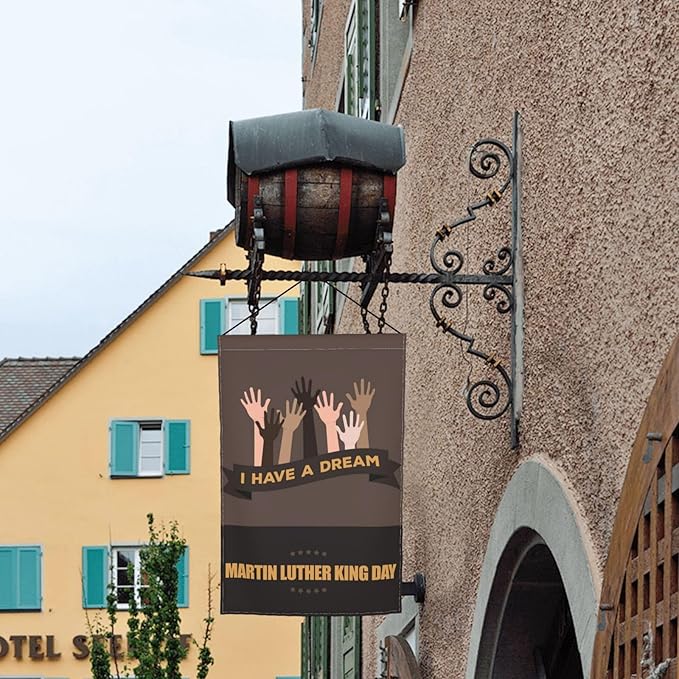 I Have A Dream Mlk Martin Luther King Jr Day Garden Flag Welcome Party Outdoor Outside Decorations Picks Home House Garden Yard Decor 12x18 Inch