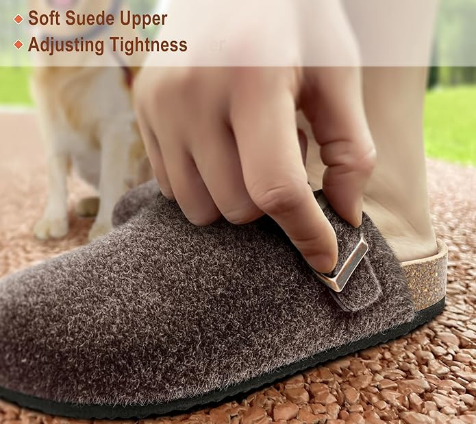 BULLIANT Comfort Clogs Slippers Sandals Nurse Work Shoes Unisex for Men Women with Cushioned Cork-Footbed