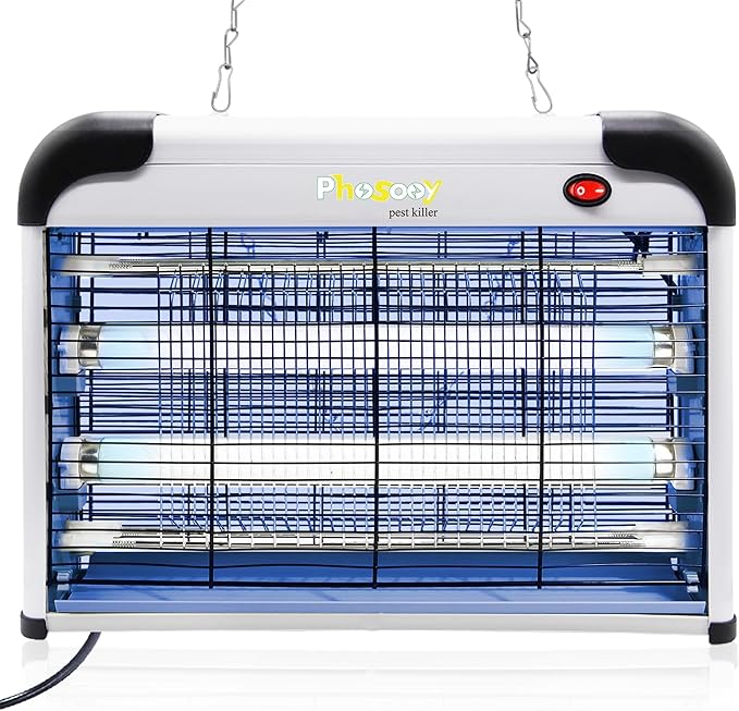 Electric Bug Zapper, 2800V High Grid Indoor Mosquito Killer with 20W Lamps, Plug-in Hanging Insect Trap for Mosquitoes, Moths, Gnats, Flies and Flying Insects Indoor Use