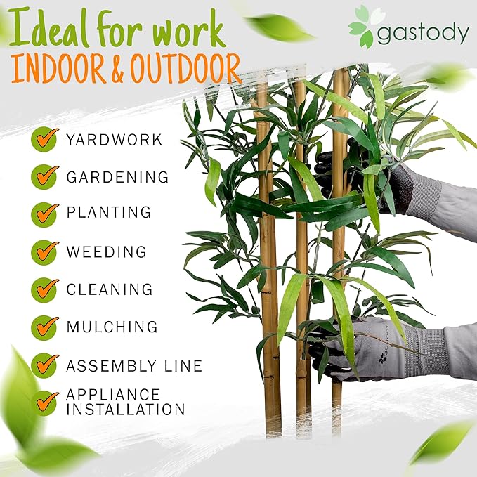 Gastody™ Long Sleeve Gardening Gloves Women and Men - Long Cuff Garden Gloves, Multipurpose Heavy Duty Outdoor and Indoor