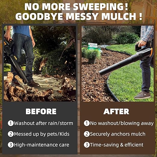 Mulch Glue, 1Gallon Rock Glue for Landscaping Fast-Drying Pebble&Gravel stabilizer Non-Toxic Long-Lasting Pea Gravel Binder for Landscaping, Pine Straw, Outdoor Strong Pebble Gravel Binder for Garden