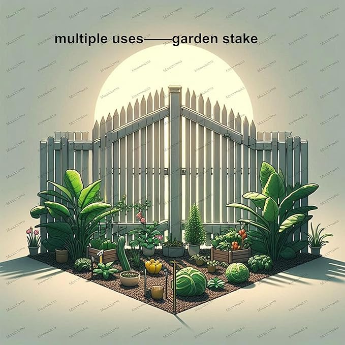 Moonmama 16英寸约40厘米超长螺纹钢钉 黄色电镀防锈地桩 0.1英寸粗约1.27厘米直径粗金属地锚9字型 适用于减速带 足球场紧固件 户外 花园 秋千 草地 车轮挡块 10支装