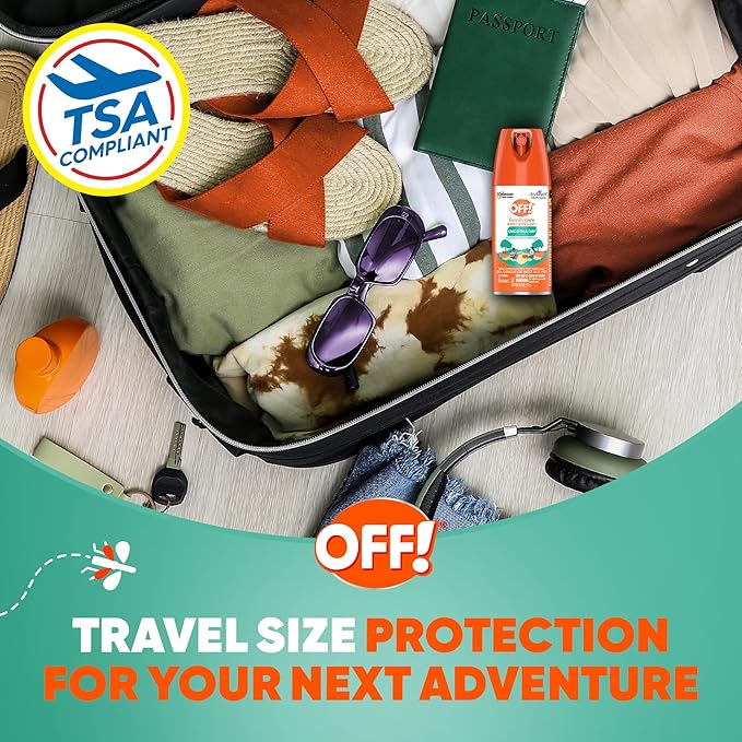 OFF! Family Care Insect & Mosquito Repellent I, Smooth & Dry Bug Spray for the Beach, Backyard, Picnics and More, 2.5 oz. (Pack of 12)