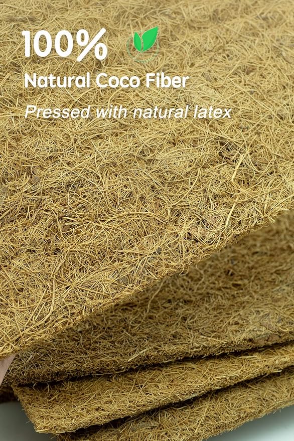 Coco Liner Roll, Extra Large 16x160 inch Natural Coconut Liners for Planter Flower Basket, Natural Coconut Fiber mat, Garden Decoration, Animal pet pad, Reptile Carpet