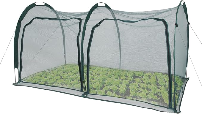 Flexible Net Grow Tunnel - Garden Greenhouse Mesh Cover Growhouse Cloche for Protecting Fruit Vegetables Plants Cultivation (2M)
