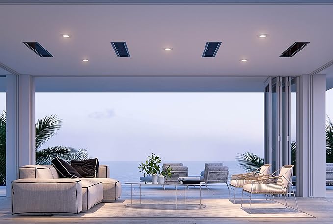 Bromic Platinum Smart Heat Marine 2300W Electric Patio Heater - Radiant Infrared, 220V-240V, Black Finish - BH0320015