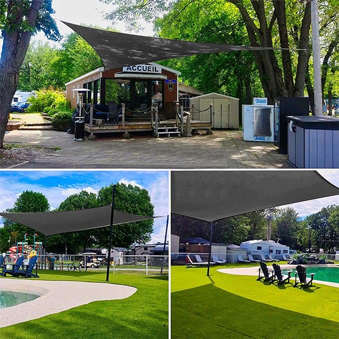 winemana 50% Black Shade Cloth, 20 x 48 FT Durable Mesh Tarp with Grommets, Garden Sunblock Shade Cloth Shading Antifreezing for Plants Cover, Greenhouse, Barns Kennel, Patio, Tomatoes