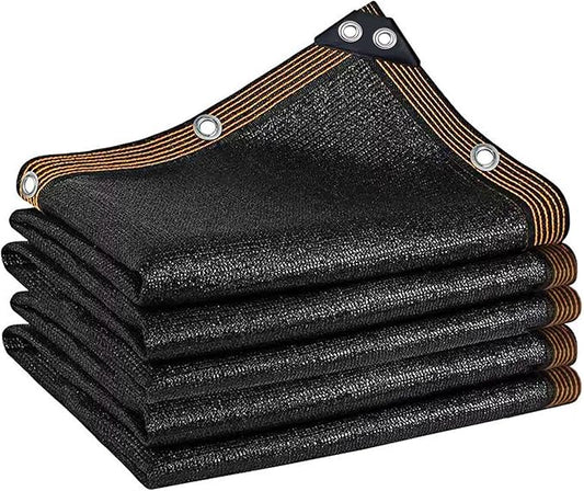 winemana Black Shade Cloth 70%, 6.6x20 FT Mesh Tarp - Garden Shade for Greenhouse, Patio, Vegetables, Plants Cover and Chicken Coops, Sun Shade Net for Outdoor Protection with Reinforced Grommets