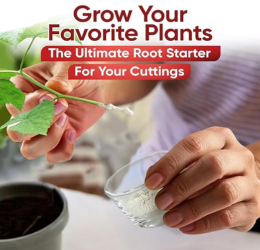 Hormex Rooting Powder #16 (1.60 IBA) - Rooting Hormone for Difficult Hardwood & Tree Cuttings - Root Growth Stimulator for Plant Cloning - Strong Roots for Maximum Propagation Success