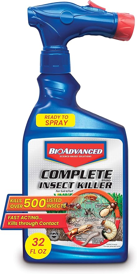 BioAdvanced Complete Brand Insect Killer for Soil and Turf, Ready-to-Spray, 32 oz, Outdoor Ant Killer