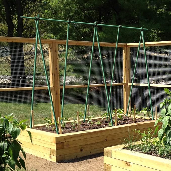 Garden Stakes 5-Ft for Climbing Plants Supports Pole 20 Pack EcoStake Rust-Free Plant Sticks Fence Post