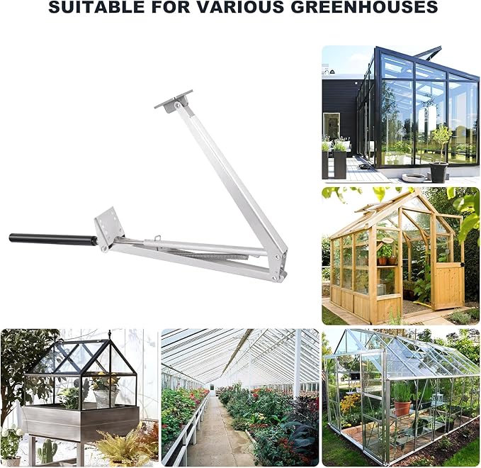 Greenhouse Vent Automatic Opener Auto Roof Vent Opener Greenhouse Window Opener Solar Heat Sensitive Auto Vent Kit for Ventilation Greenhouse Accessories Gardening Tools 1PC