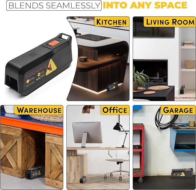 Teal Elite Electric Mouse Trap - Electronic Rodent Zapper for Indoors & Home - Humane & Effective Mouse Traps - Reusable, No Touch Mouse Killer - Safe & Easy to Use (Pack 1)