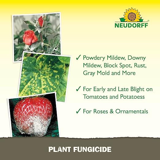 Plant Fungicide Spray, Copper Soap Fungicide for Roses, Fruits & Vegetables Control Powdery Mildew and Other Diseases and Fungus for Organic Gardening, Ready-to-Use (32 oz)
