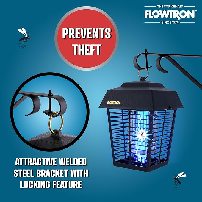 Flowtron SB-300 Security Wall Bracket for Bug Zappers | Hang Potted Plants in Your Garden | Durable Bracket with Locking Mechanism | Metal Sturdy Frame