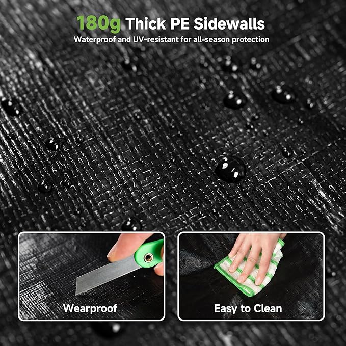 Real Relax 10×15FT Heavy Duty Carport with Removable Sidewalls, Metal Car Port Multi-Use Outdoor Storage Trucks, Cars, Boats, Galvanized Metal Roof, Cream White